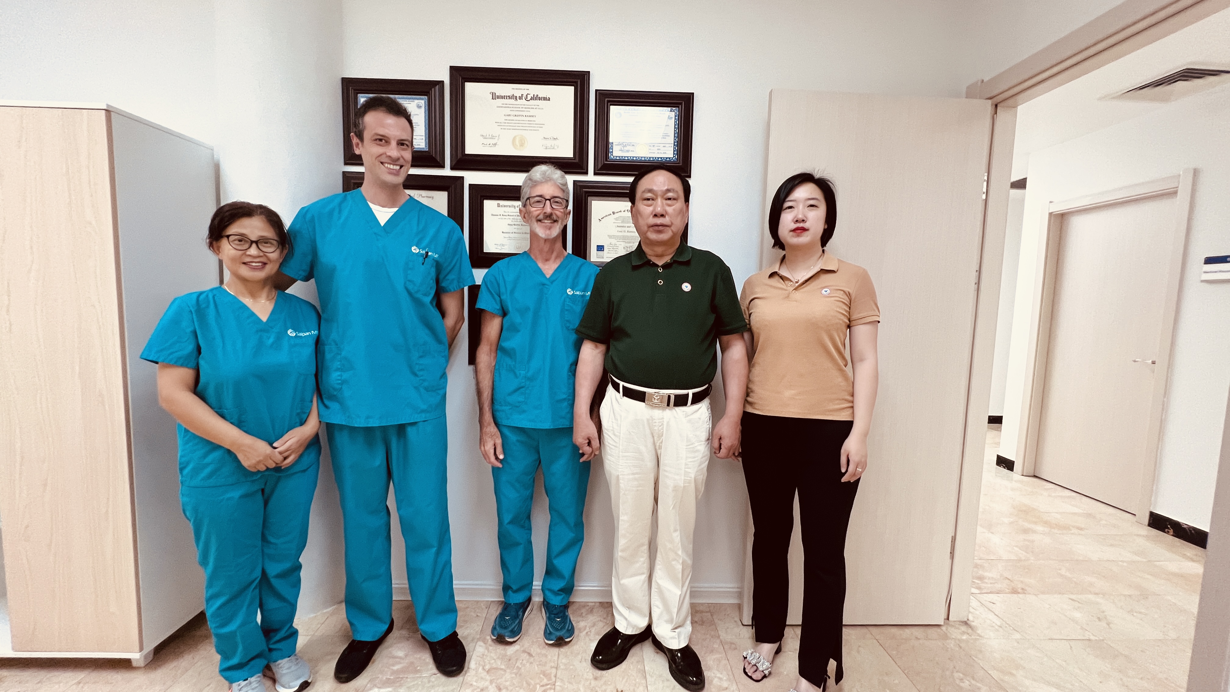 Saipan IVF team with visiting delegation